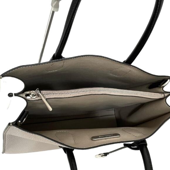 Michael Kors Mercer Large Grey Pebbled‎ Leather Tote Crossbody Satchel - Picture 11 of 16